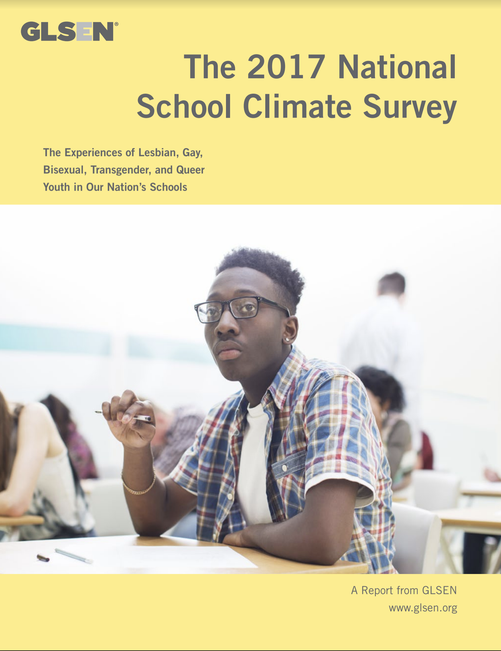 Cover of "The 2017 National School Climate Survey"