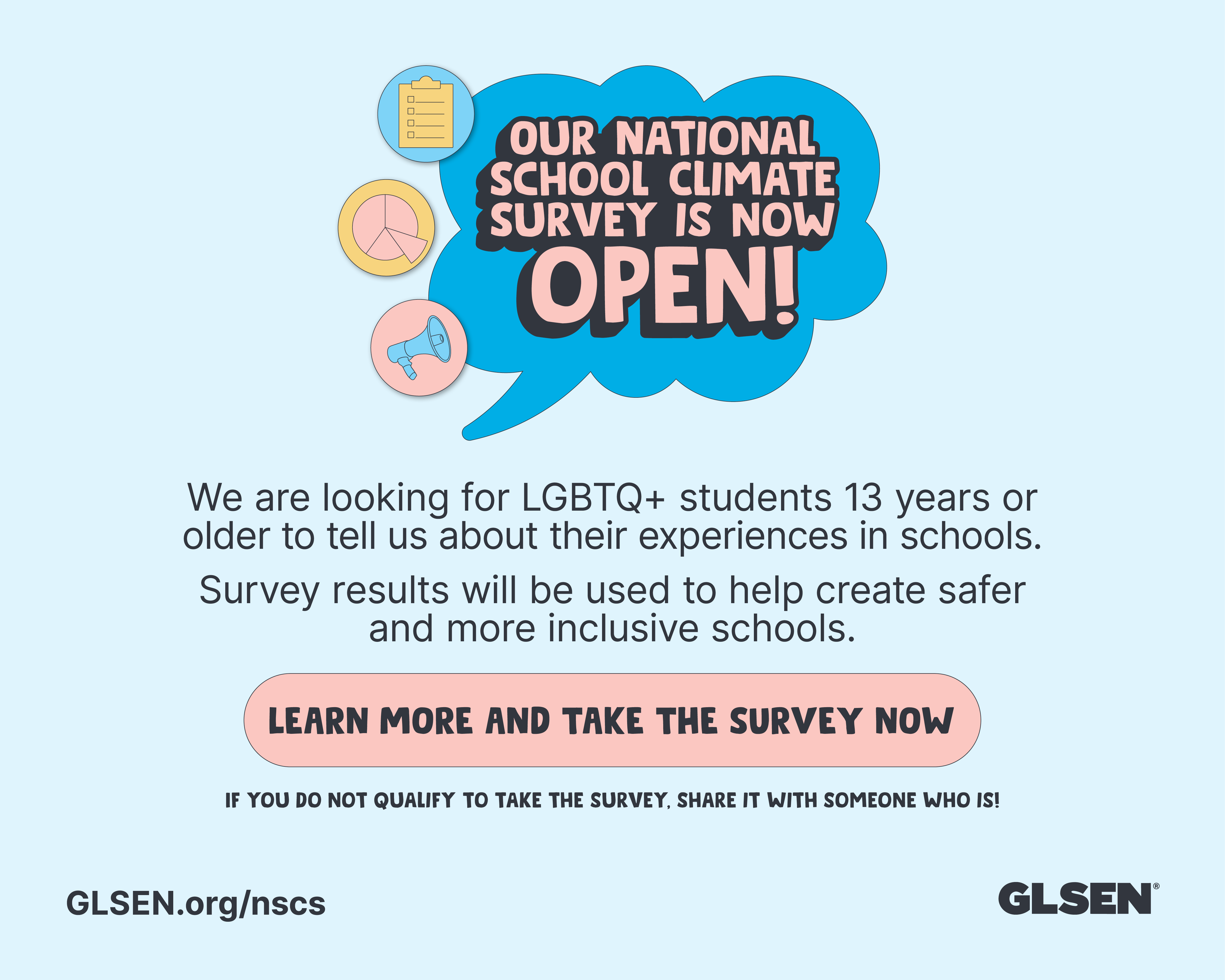 The 2024 National School Climate Survey is now open! 