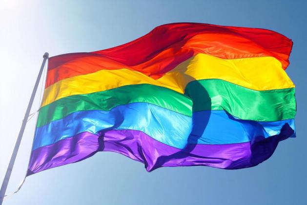 Image of rainbow flag waving in the wind