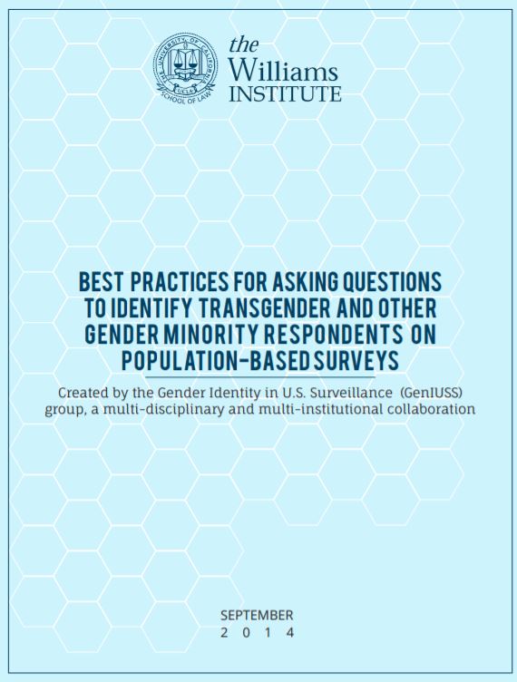 Cover of "Best Practices to Identify Transgender Respondents on Surveys"