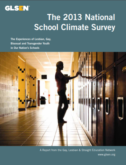 2013 National School Climate Survey cover