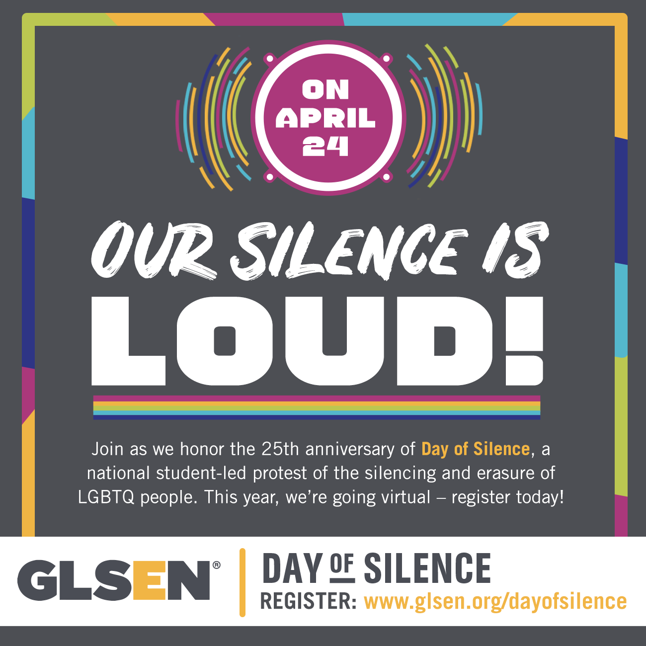 Day Of Silence Vector Best Event in The World