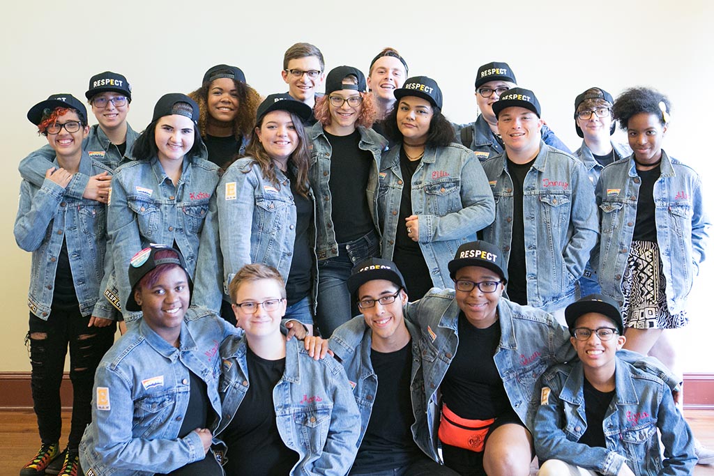GLSEN's National Student Council wearing Levi's