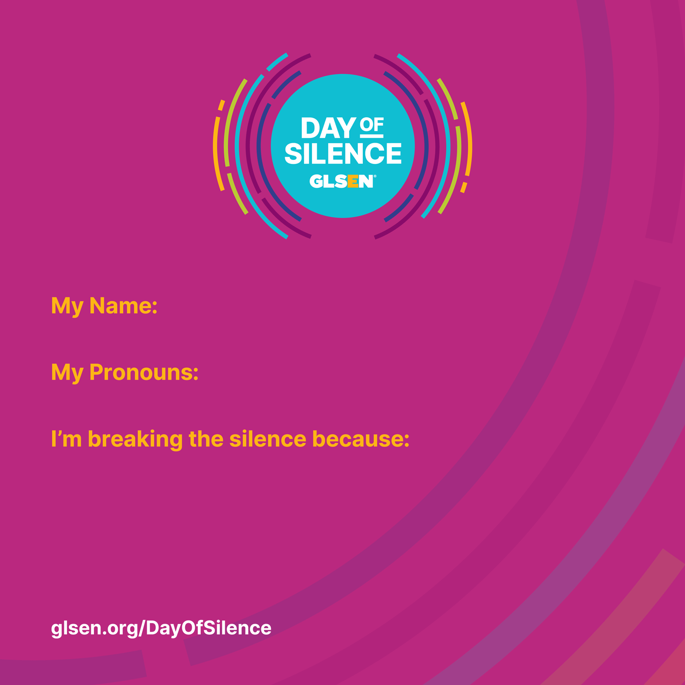 Day of Silence GLSEN
