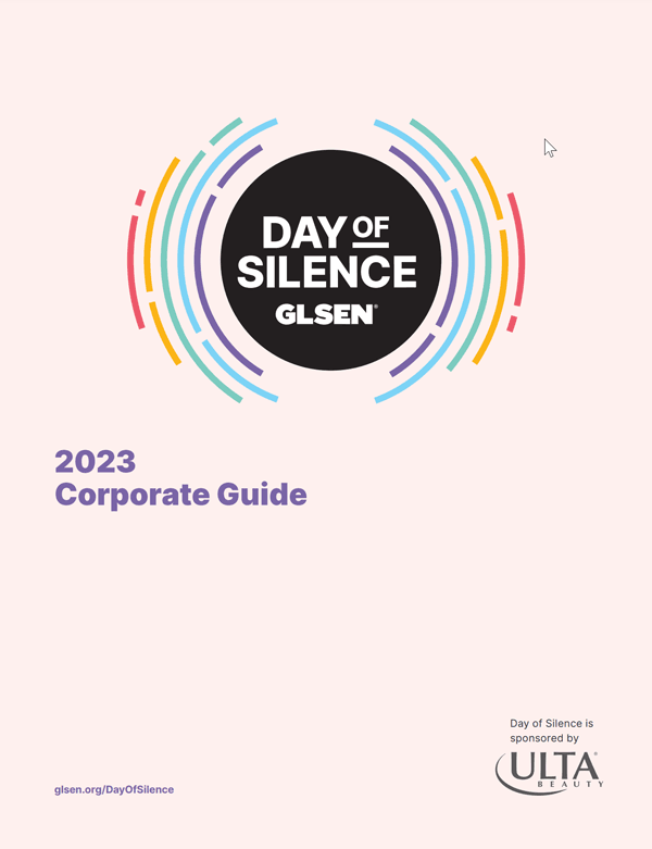Day of Silence 2023 Corporate Guide Cover