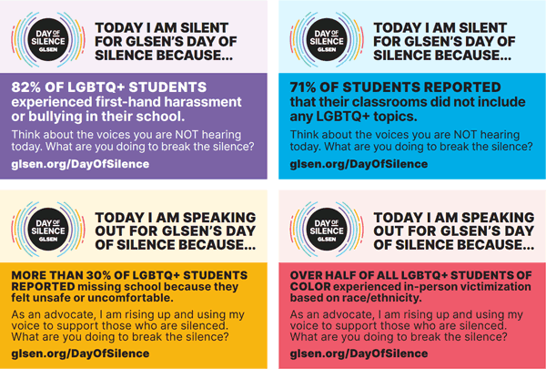 Day of Silence 2023 Printable Stickers