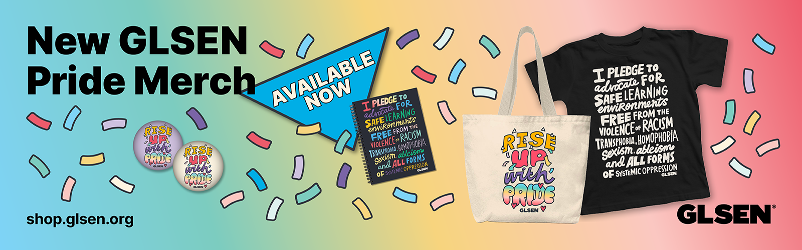 New GLSEN Pride Merch available now!