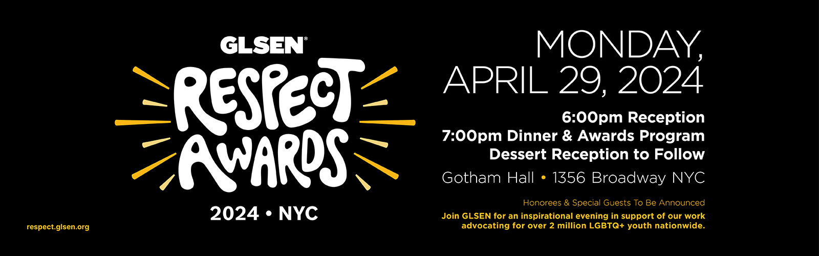 Respect Awards NYC is April 29th!