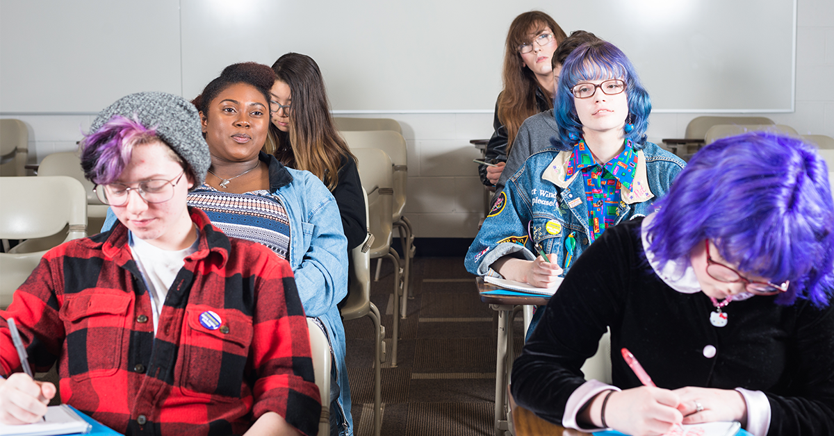 Photo of students in a classroom