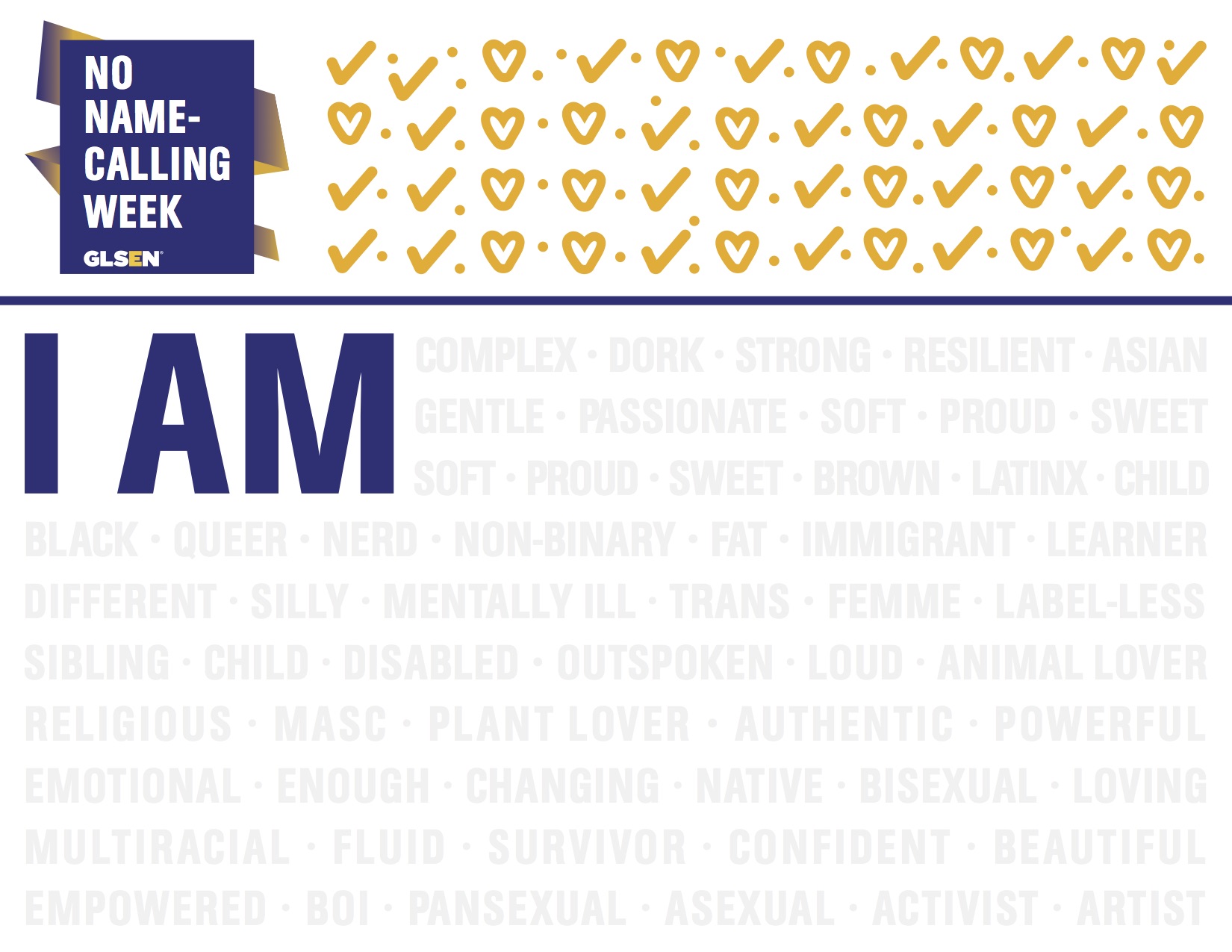 GLSEN's I Am sign