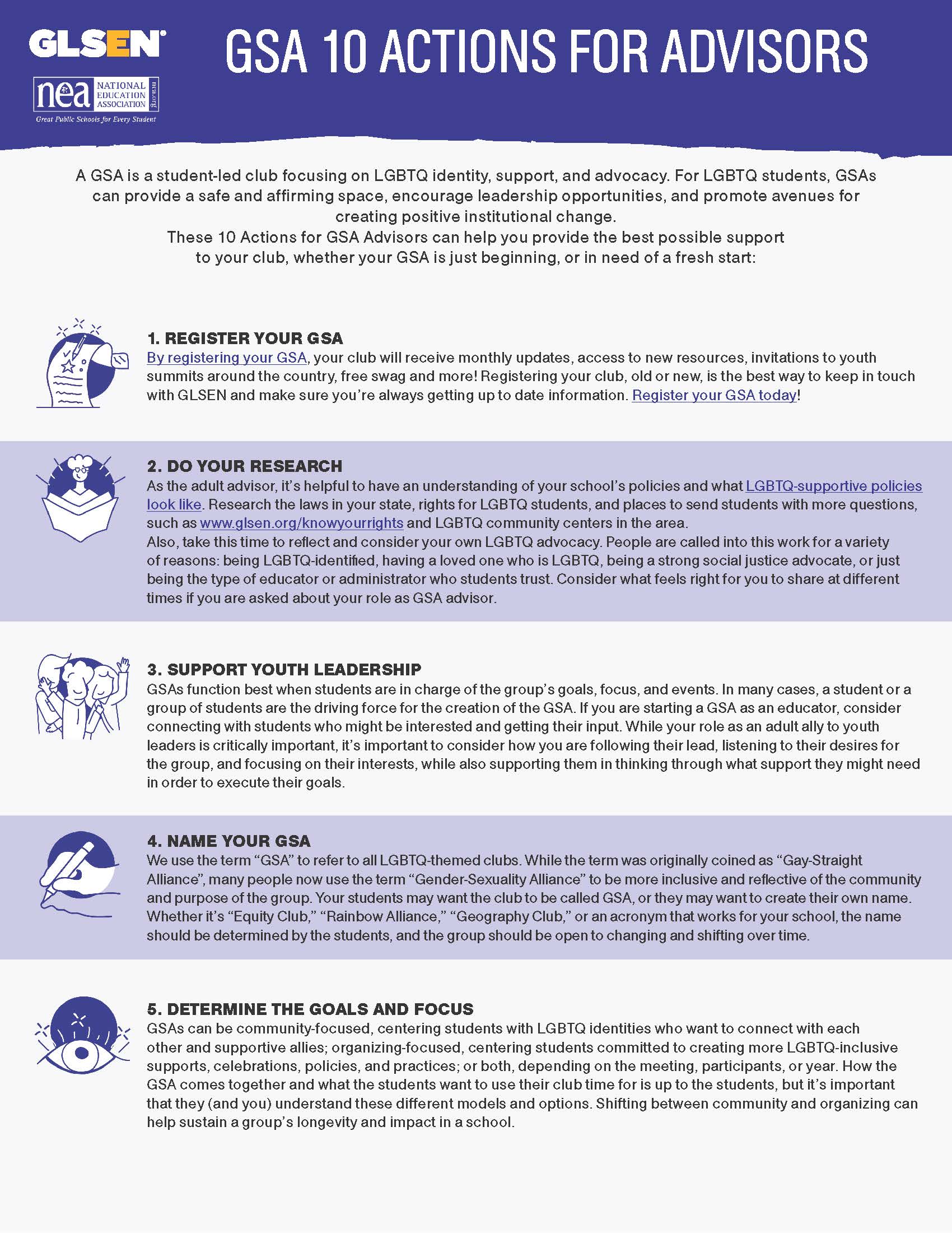 GSA 10 Actions For Advisors Page 1