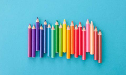 LGBTQ colored pencils