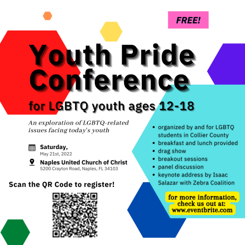 Youth Pride Conference with QR code
