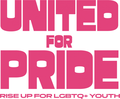 United for Pride pink logo square