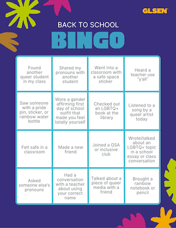Back to School Bingo preview