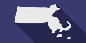 Massachusetts State Map Logo